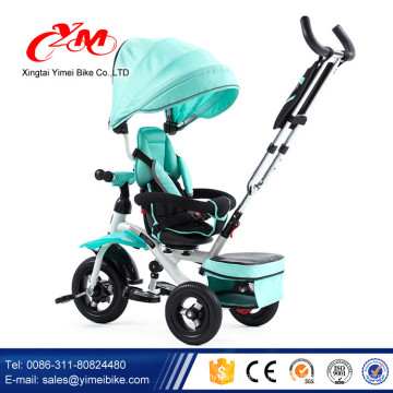 Yimei en gros super qualité meilleur tricycle vélo / belle couleur tricycle pas cher avec canopy / 4 en 1 enfants trikes à vendre